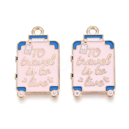 Alloy Enamel Pendants FIND-B007-03LG-1