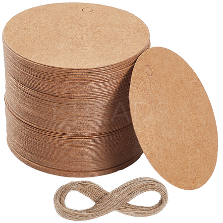 200Pcs Blank Kraft Paper Gift Tags CDIS-SP0001-10B-1