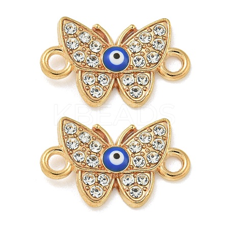 Alloy Blue Enamel Connector Charms ENAM-S003-02E-1