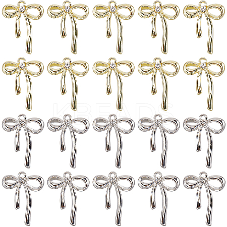 40Pcs 2 Colors Alloy Pendants FIND-SC0011-55-1