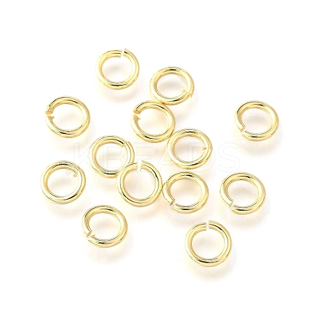 Brass Open Jump Rings X-KK-V007-004G-02-1