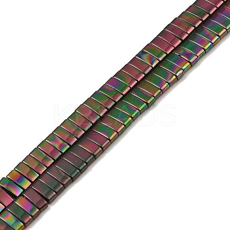 Electroplated Non-magnetic Synthetic Hematite Beads Strands G-G089-A02-01-1