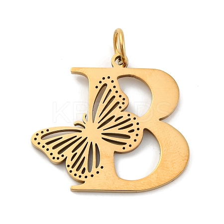 Ion Plating(IP) 201 Stainless Steel Pendants STAS-N103-184G-B-1