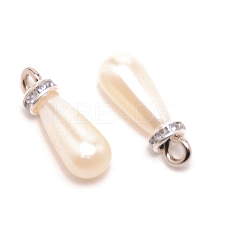 ABS Plastic Imitation Pearl Pendants KY-WH0032-01-P-1