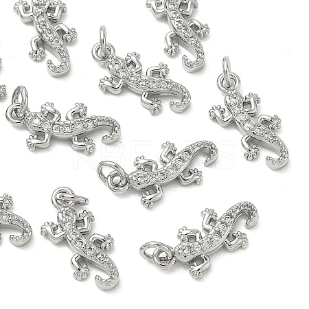 SHEGRACE Brass Micro Pave Cubic Zirconia Pendants XGRQ3D743-461P-1