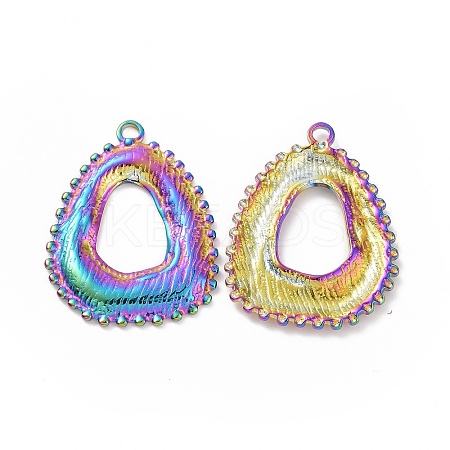 Ion Plating(IP) 304 Stainless Steel Pendants STAS-C003-07MC-1