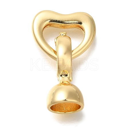 Brass Fold Over Clasps KK-K389-021G-1