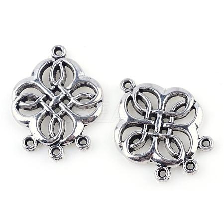 Tibetan Style Alloy Chandelier Components TIBE-Q054-06AS-RS-1