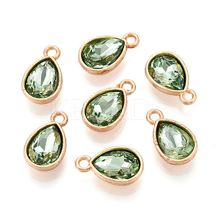 Faceted Glass Rhinestone Pendants GLAA-I051-A18-1