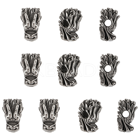 10Pcs 316 Surgical Stainless Steel Beads STAS-UN0058-99-1
