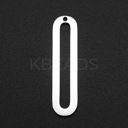 201 Stainless Steel Open Back Bezel Pendants STAS-R111-LA080-1