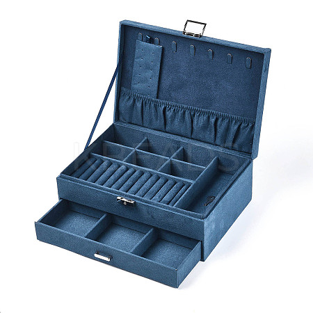 Velvet & Wood Jewelry Boxes VBOX-I001-04B-1