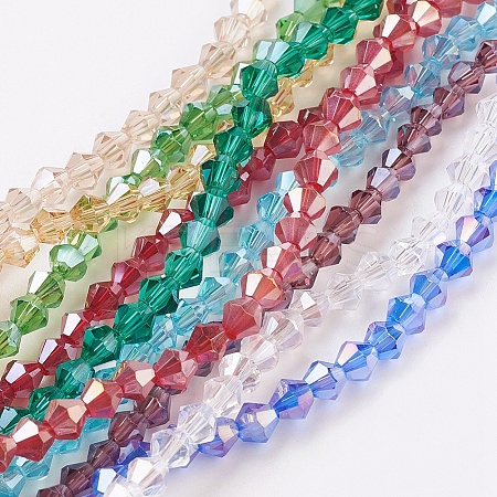 Glass Beads Strands EGLA-S056-M-1
