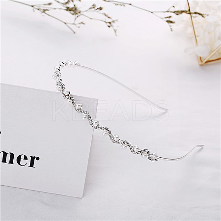 Iron with Rhinestone Hair Bands PW-WG32994-03-1