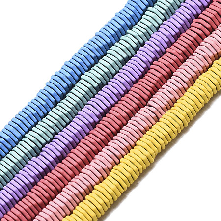 Spray Painted Non-magnetic Synthetic Hematite Beads Strands G-S371-003-1