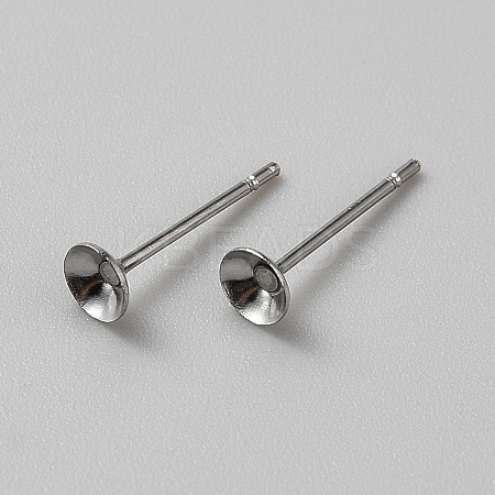 Non-Tarnish 304 Stainless Steel Studs Earring Finding LS-EJEW-WH20014-05A-1