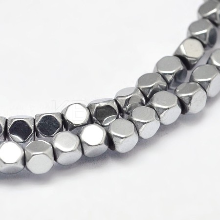 Electroplate Non-magnetic Synthetic Hematite Beads Strands G-I175-09B-1