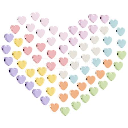 90Pcs 9 Colors Zinc Alloy Beads FIND-PH0026-75-1