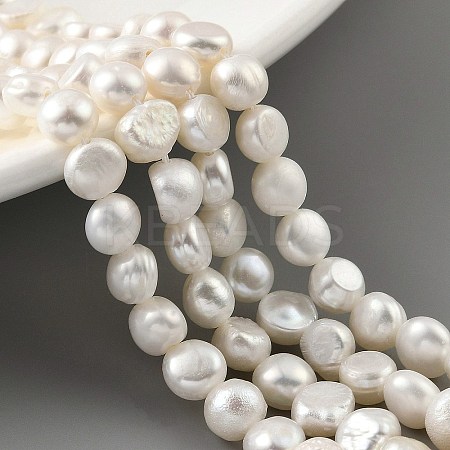 Natural Cultured Freshwater Pearl Beads Strands PEAR-A006-04D-1