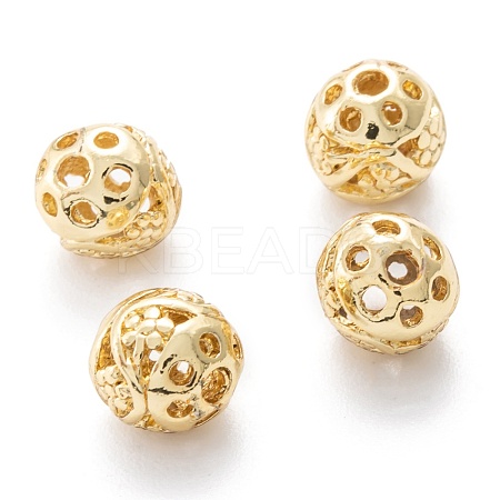 Alloy Hollow Beads PALLOY-P238-14G-RS-1