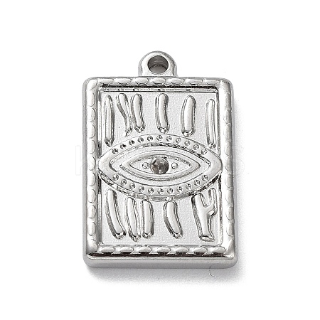 Tarnish Resistant 304 Stainless Steel Pendant Rhinestone Settings STAS-M323-56P-1