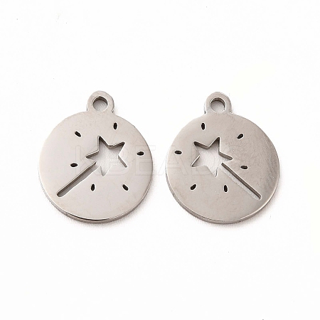 Non-Tarnish 201 Stainless Steel Charms LS-STAS-E188-08P-1