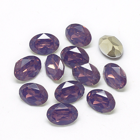 Pointed Back Resin Rhinestone Cabochons RESI-T013-13x18mm-A11-1