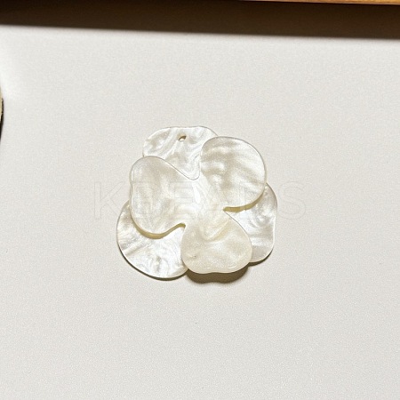 3D Flower Acrylic Pendants OACR-H116-09B-1