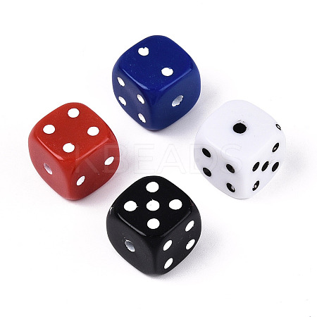 Baking Paint Opaque Acrylic Beads SACR-T017-41-1