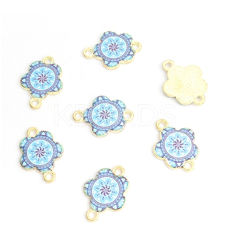 Alloy Enamel Connector Charms FIND-WH20015-059G-03-1