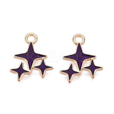 Alloy Enamel Pendants X1-ENAM-T020-38F-RS-1