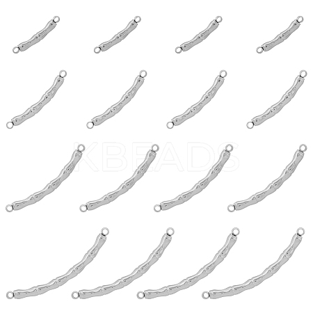 16Pcs 4 Styles 304 Stainless Steel Connector Charms STAS-DC0013-62-1