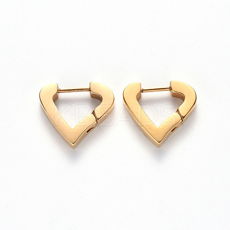 PVD Vacuum Plating 304 Stainless Steel Huggie Hoop Earrings STAS-S103-20G-1