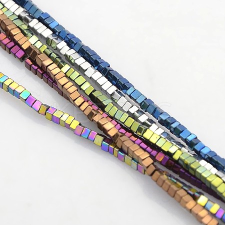 Electroplate Non-magnetic Synthetic Hematite Beads Strands G-J212E-M-1