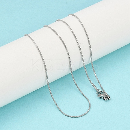 Tarnish Resistant Trendy Unisex 201 Stainless Steel Snake Chain Necklaces NJEW-L043-06P-1