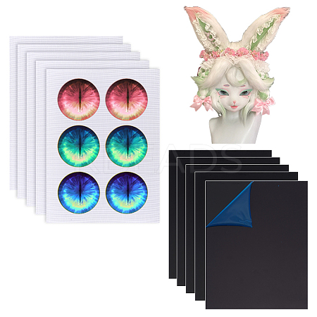 10Pcs 2 Styles PVC Plastic Sheets AJEW-OC0005-73B-1