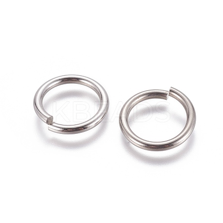 Tarnish Resistant 304 Stainless Steel Open Jump Rings STAS-E464-09E-P-1