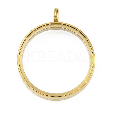 Ion Plating(IP) 304 Stainless Stee Locket Pendants STAS-S132-16G-04-1