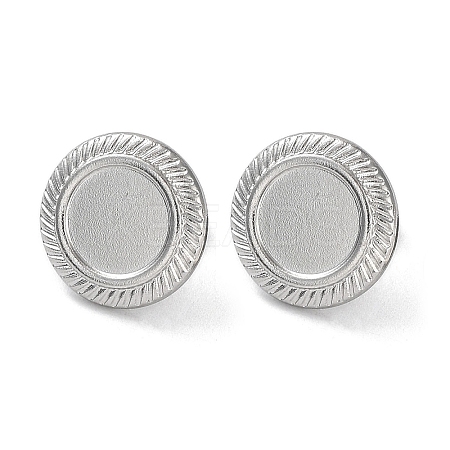 Non-Tarnish 304 Stainless Steel Stud Earrings Findings LS-STAS-M323-07P-1