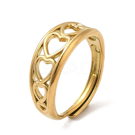 304 Stainless Steel Finger Rings AJEW-Z009-01D-G-1