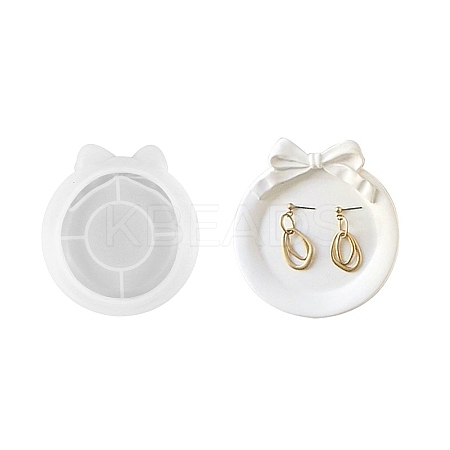 Bowknot Shape Jewelry Plate DIY Silicone Mold LS-DIY-K071-02B-1