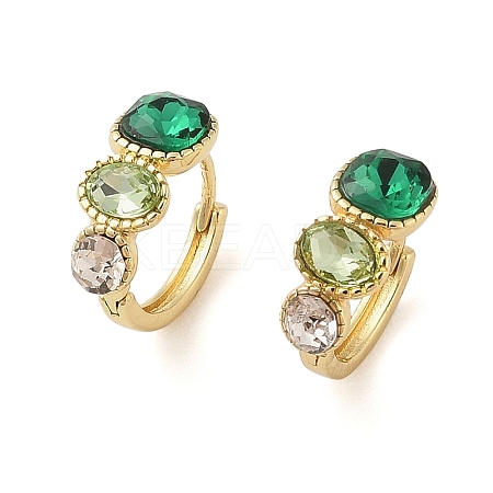 Brass Oval Hoop Earrings for Women EJEW-F346-04G-1