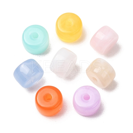 Two-Tone Imitation Gemstone Acrylic Beads AC-CBA7B05-33-1