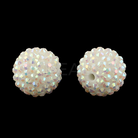 AB-Color Resin Rhinestone Beads RESI-S315-12x14-16-1