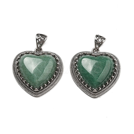 Natural Green Aventurine Pendants G-A095-01AS-10-1