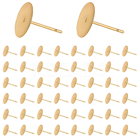 150Pcs 304 Stainless Steel Stud Earring Findings STAS-ME0001-46-1