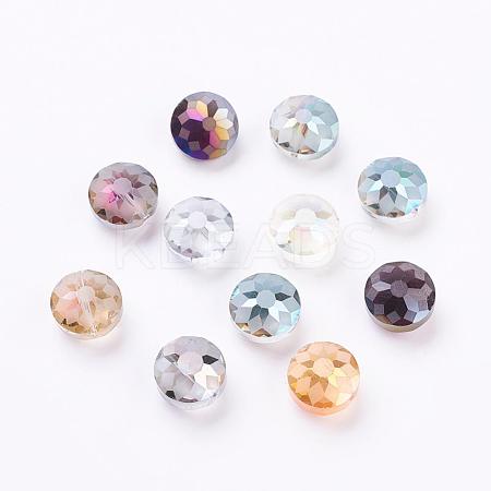 Electorplated Glass Beads EGLA-E002-M2-1