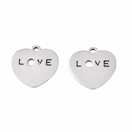 Non-Tarnish 201 Stainless Steel Charms STAS-N095-074-1