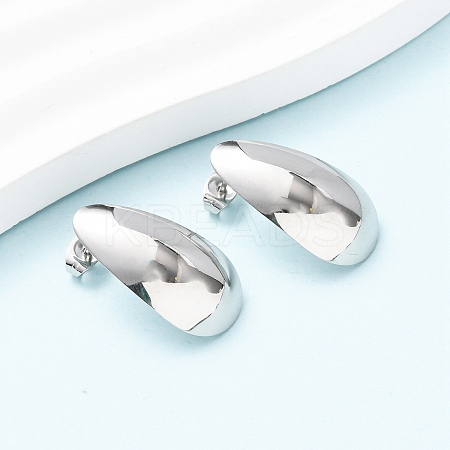 304 Stainless Steel Stud Earrings EJEW-I323-01P-05-1