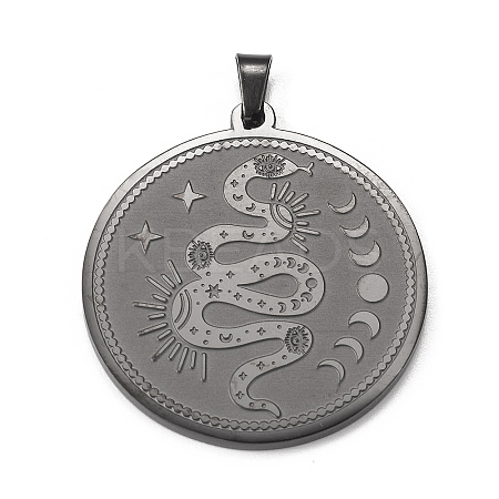 304 Stainless Steel Pendants X-STAS-P321-01EB-1